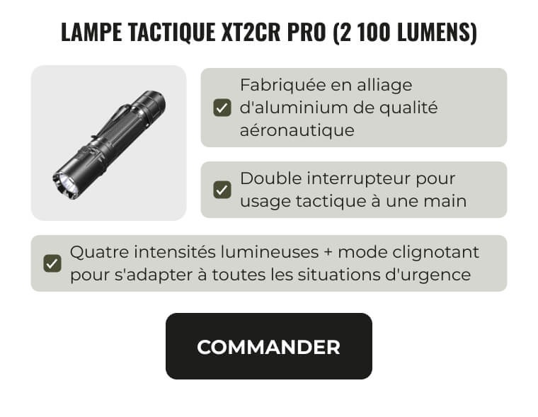 Lampe tactique XT2CR Pro (2 100 lumens) 1
