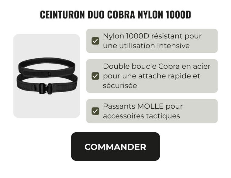 Ceinturon duo cobra nylon 1000D 1