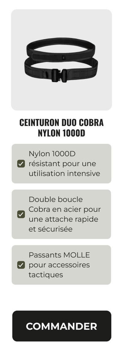Ceinturon duo cobra nylon 1000D 1
