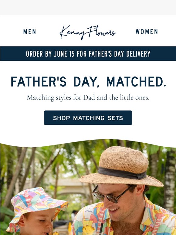 Father's Day, Matched. 🌴