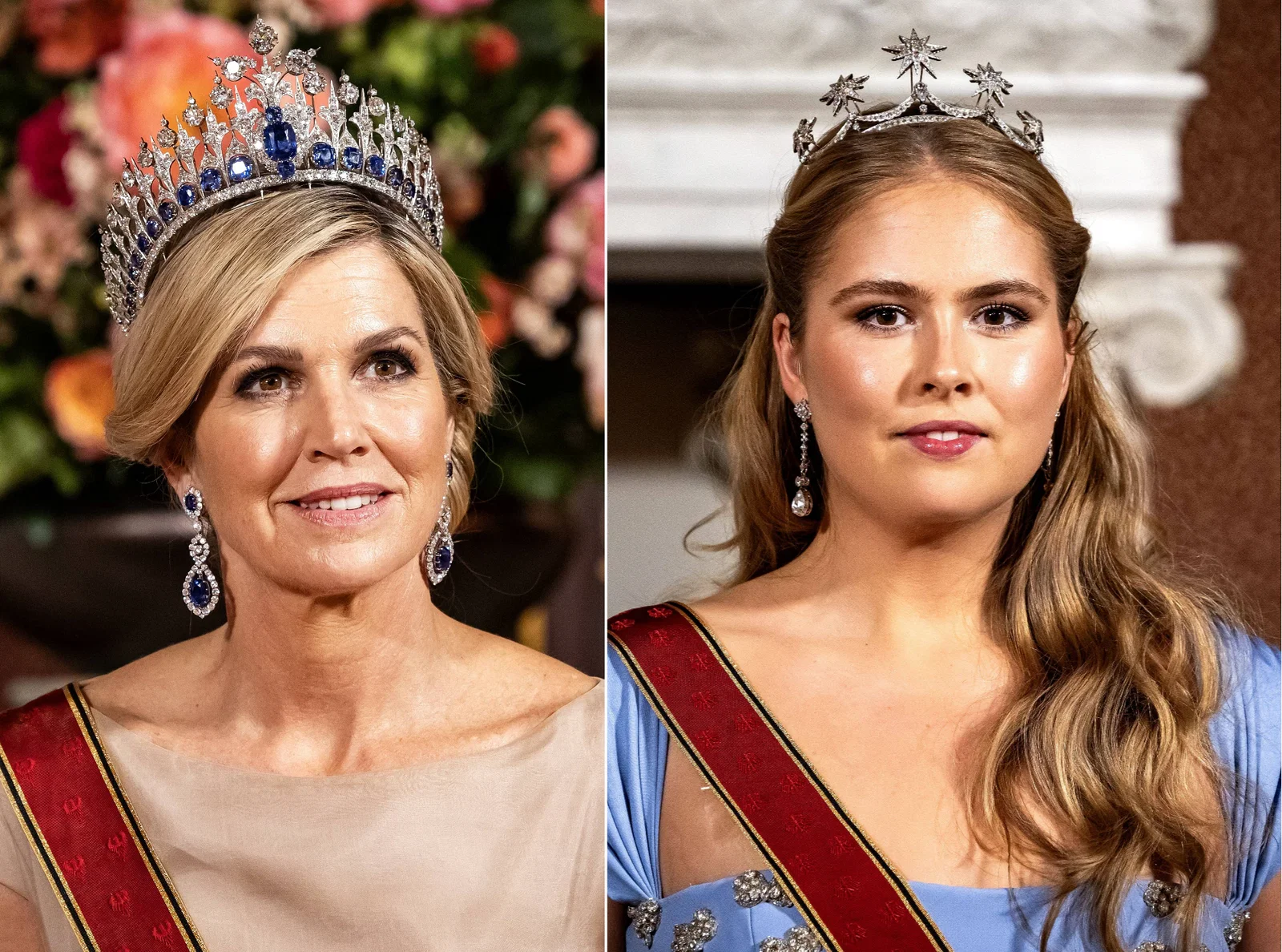 IN BEELD. Máxima pakt groots uit bij staatsbanket met Duitse president, Amalia verschijnt als “moderne Elsa”