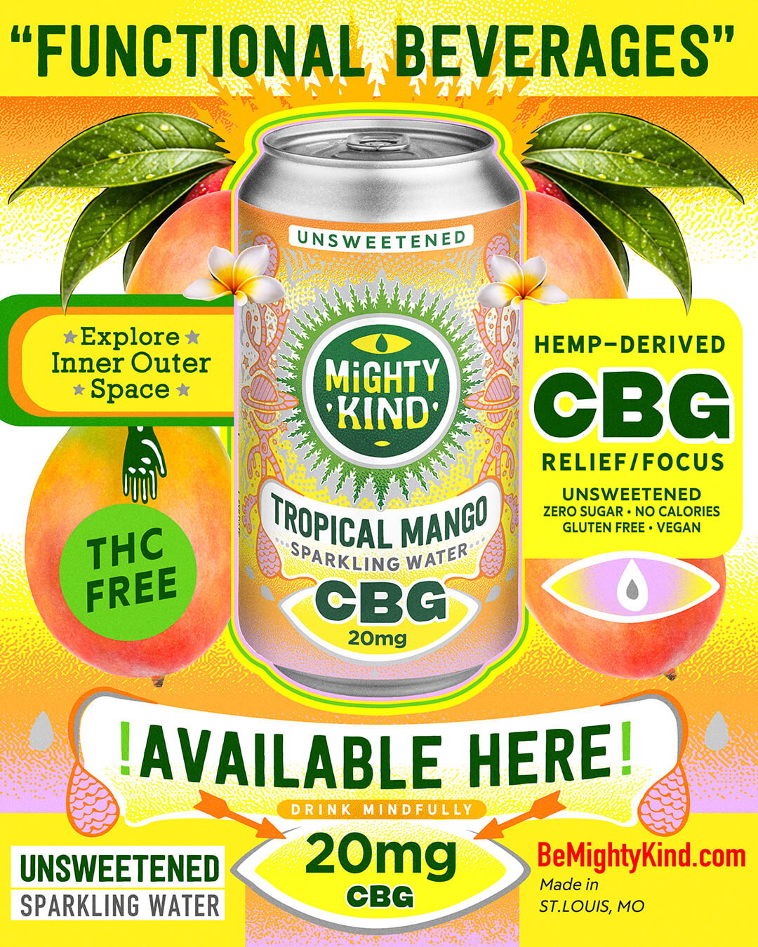 Image of Mighty Kind CBG 20mg Seltzer!