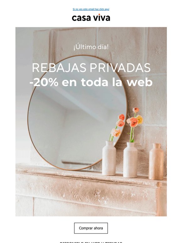 ¡Hoy acaba! -20% en todo | REBAJAS PRIVADAS