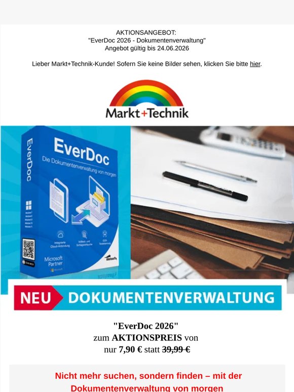 EverDoc 2026 - Nur 7,90 € - Alle Dokumente spielend leicht digital sortieren und verwalten