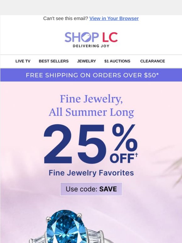25% Off Fine Jewelry Favorites All Summer Long ✨