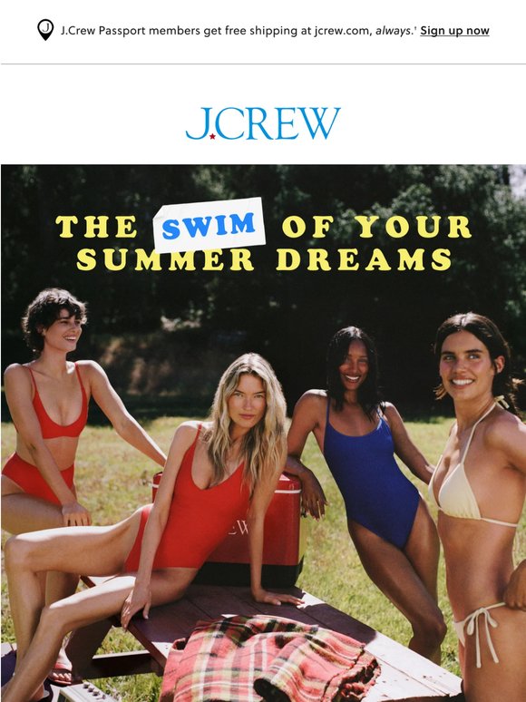 J.Crew swim has never looked better...