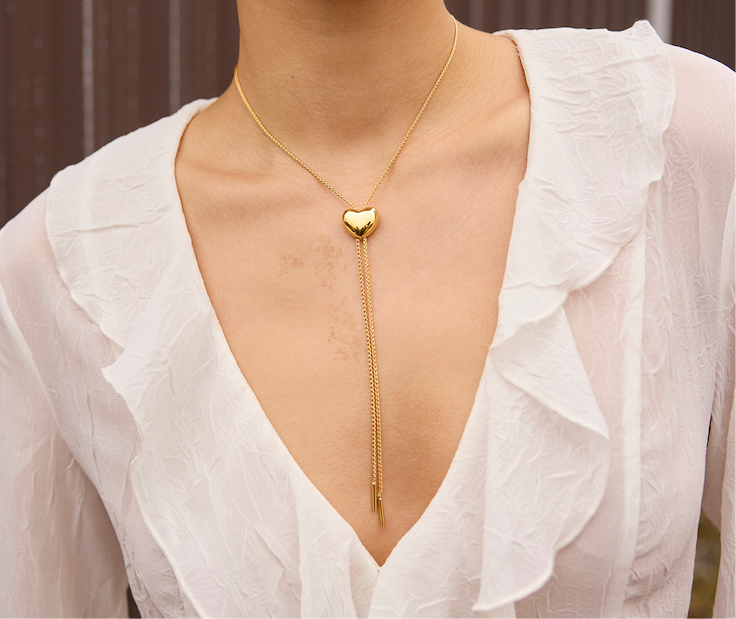 Puffy Heart Bolo Tie