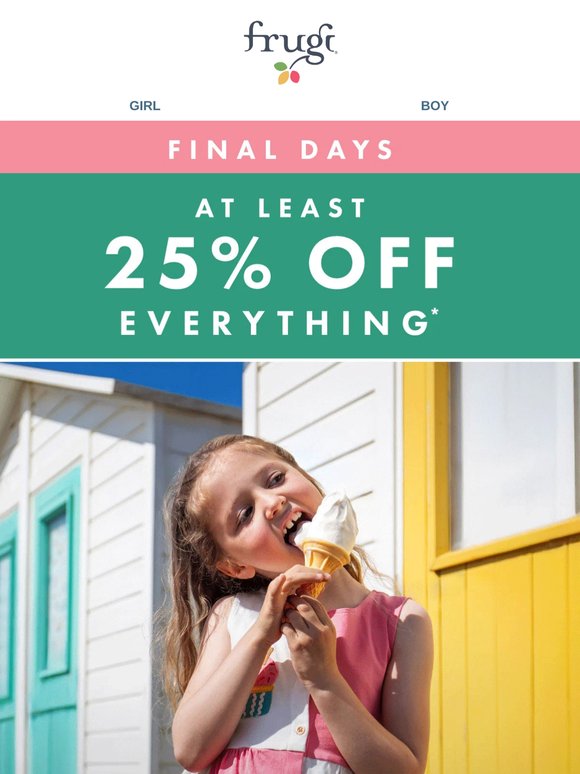 EXTRA 10% off ENDS THURSDAY!