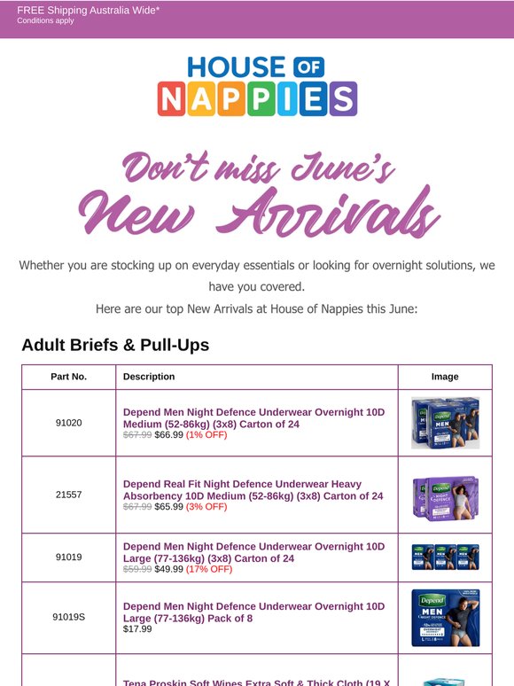 New Arrivals this June!