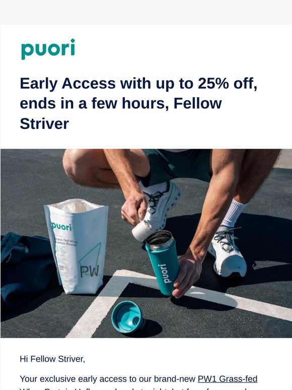 Last chance, FELLOW STRIVER: Early Access ends tonight!