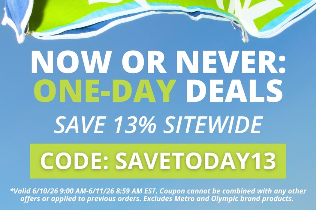 Now or Never - Save 13% Sitewide - CODE: SAVETODAY13