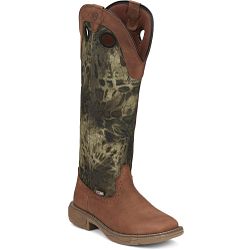 Rush Strike 17" Women's Snake Resisting Boot in Russett (Brown).