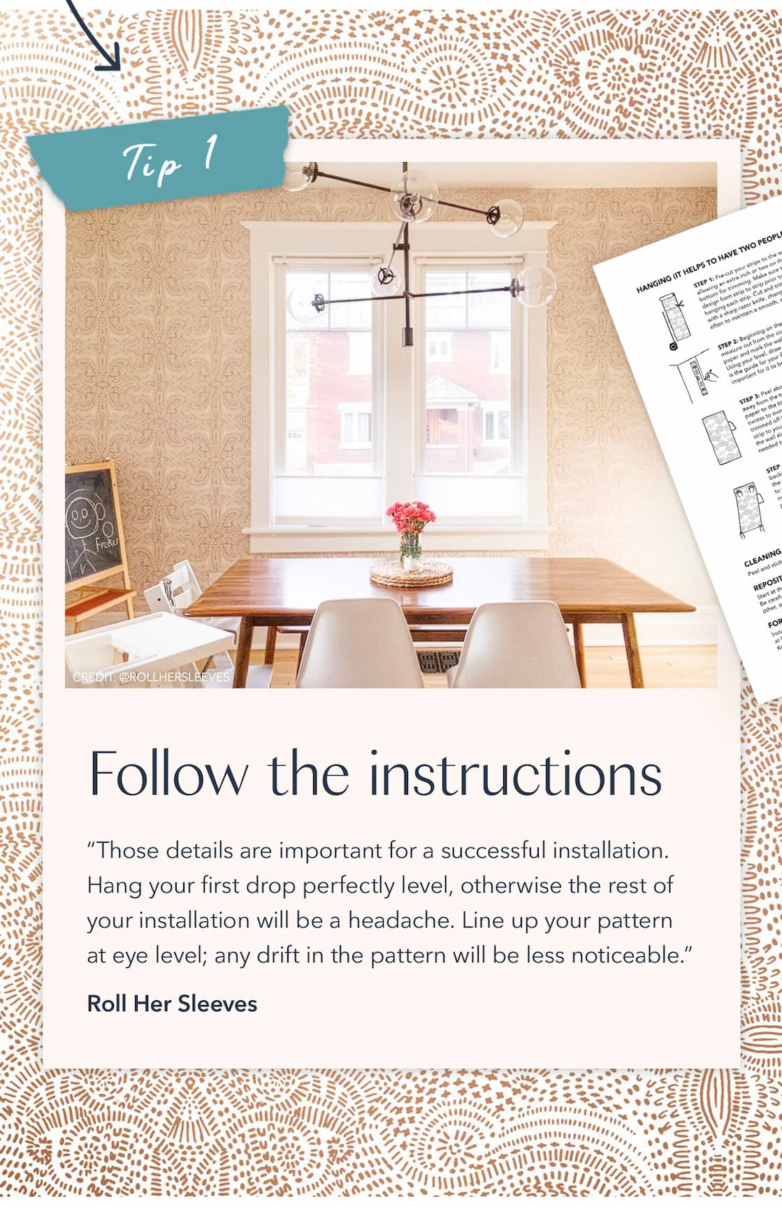 Tip 1: Follow the instructions