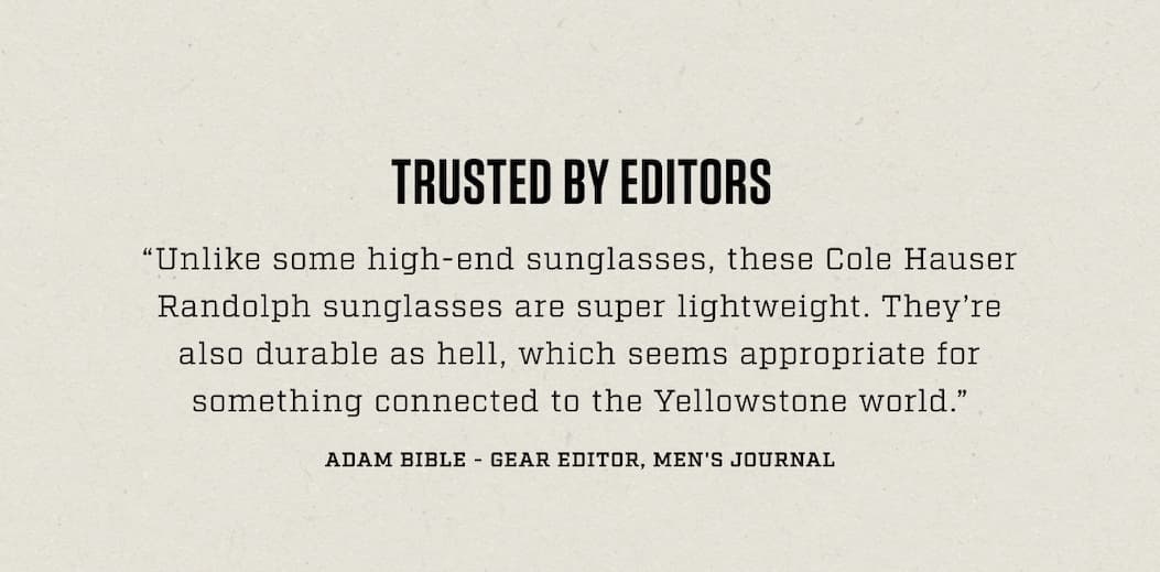 TRUSTED BY EDITORS
