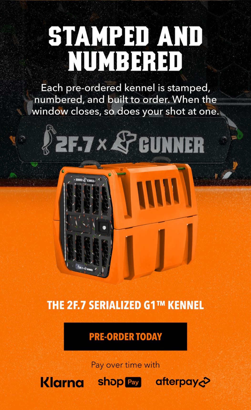 Stamped and numbered