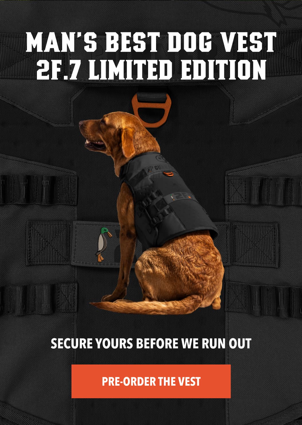 Man's Best Dog Vest 2F.7 Limited Edition 