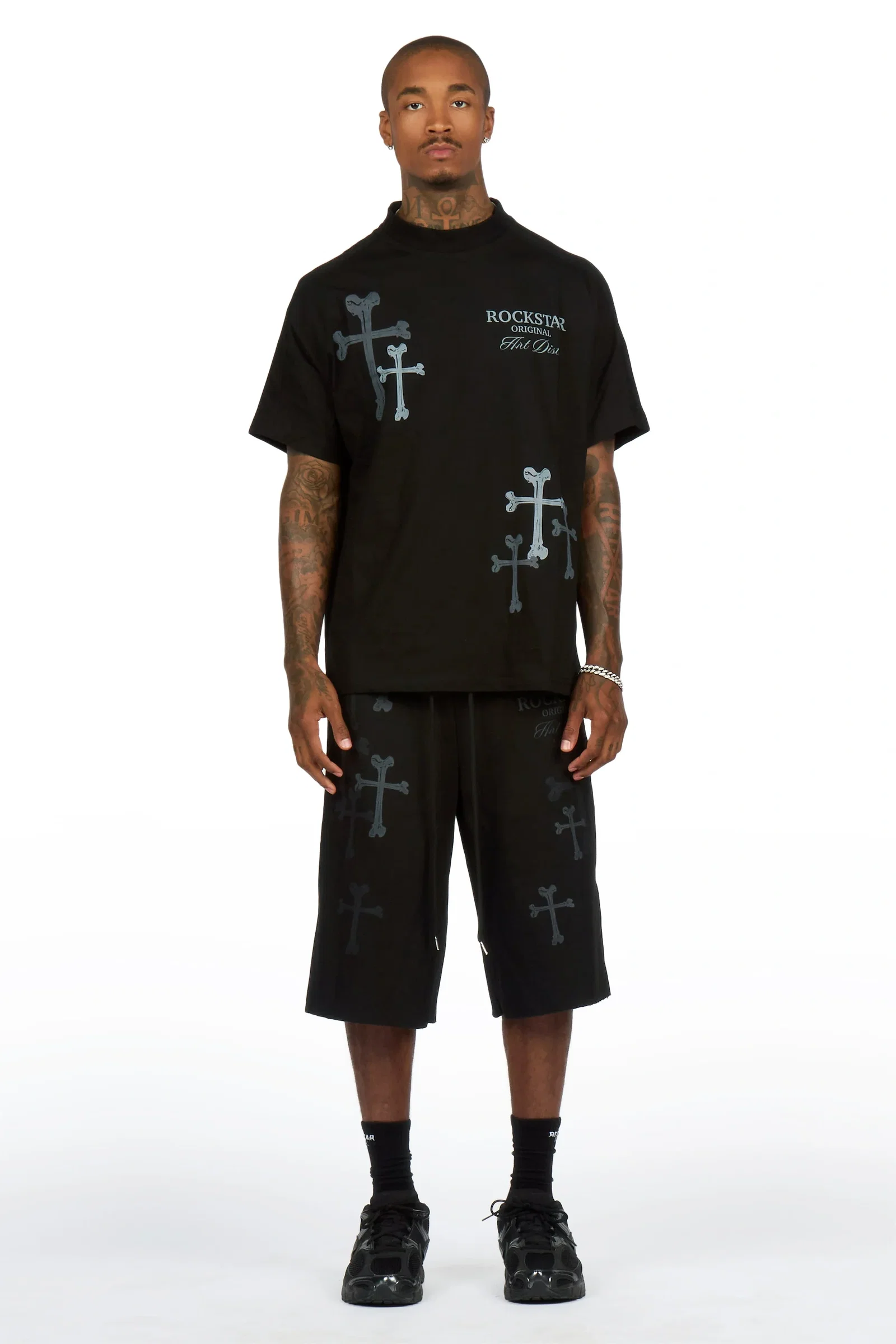 Image of Roddy Black T-Shirt/ Short Set