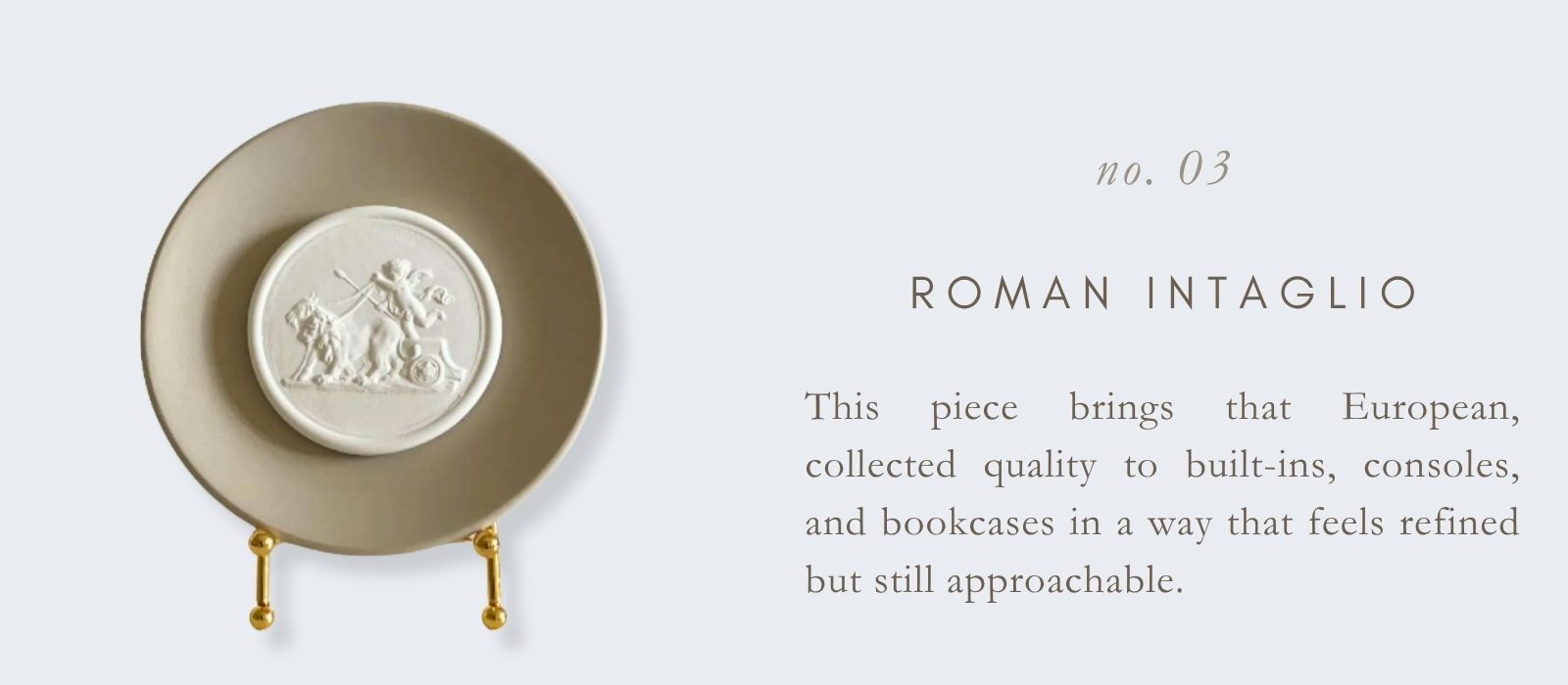 No. 3 Roman Intaglio on Stand