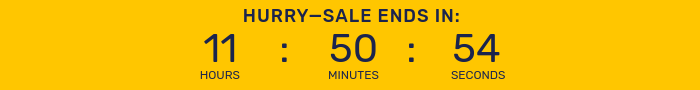 Countdown timer for After Hours Flash Sale.