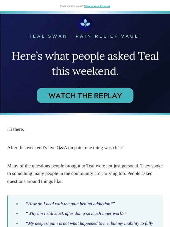 Here’s what people asked Teal this weekend