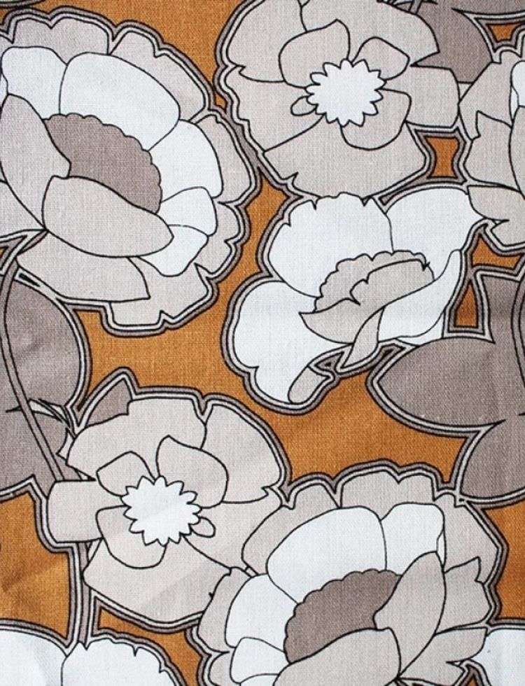 Deadstock Linen Viscose Blend Fabric Rust
