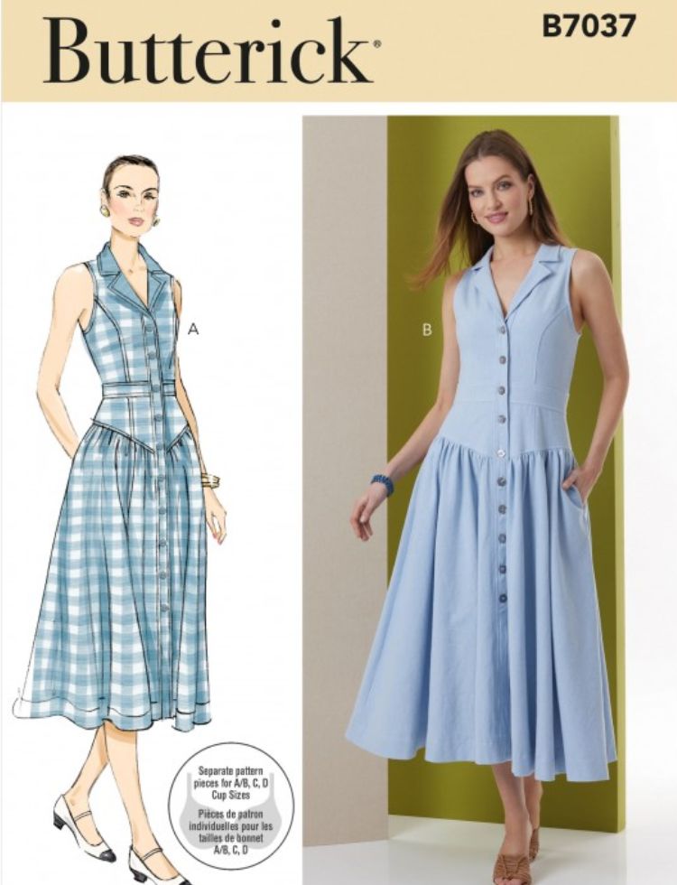 Butterick Paper Sewing Pattern 7037
