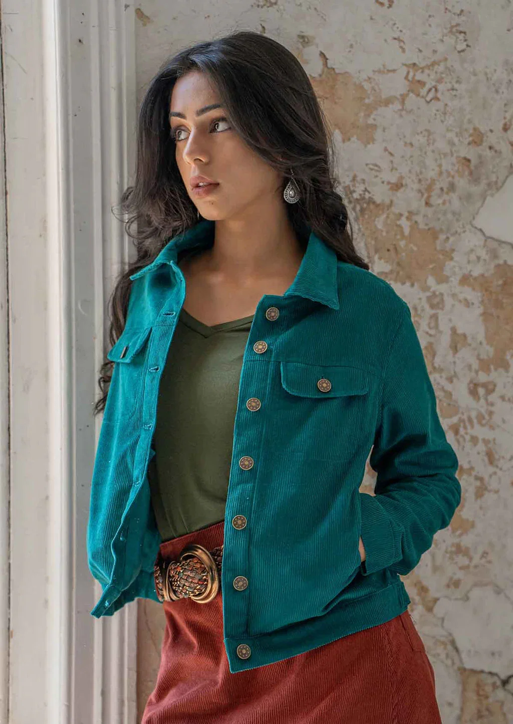 Image of Corduroy Jacket Everglade