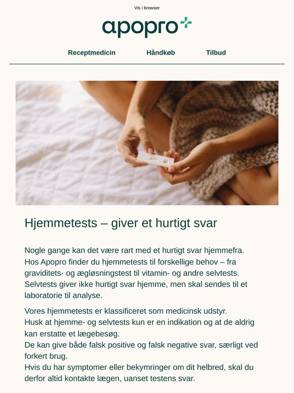 Hjemmetests – giver et hurtigt svar