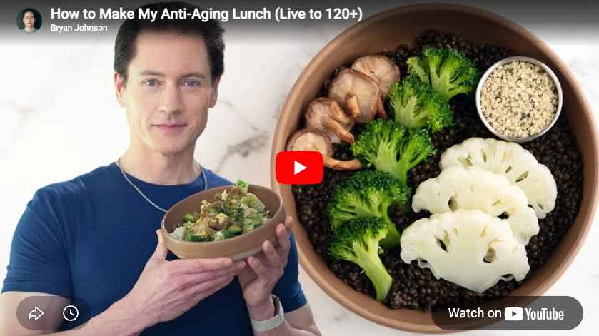 Bryan Johnson's Super Veggie Bowl Recipe