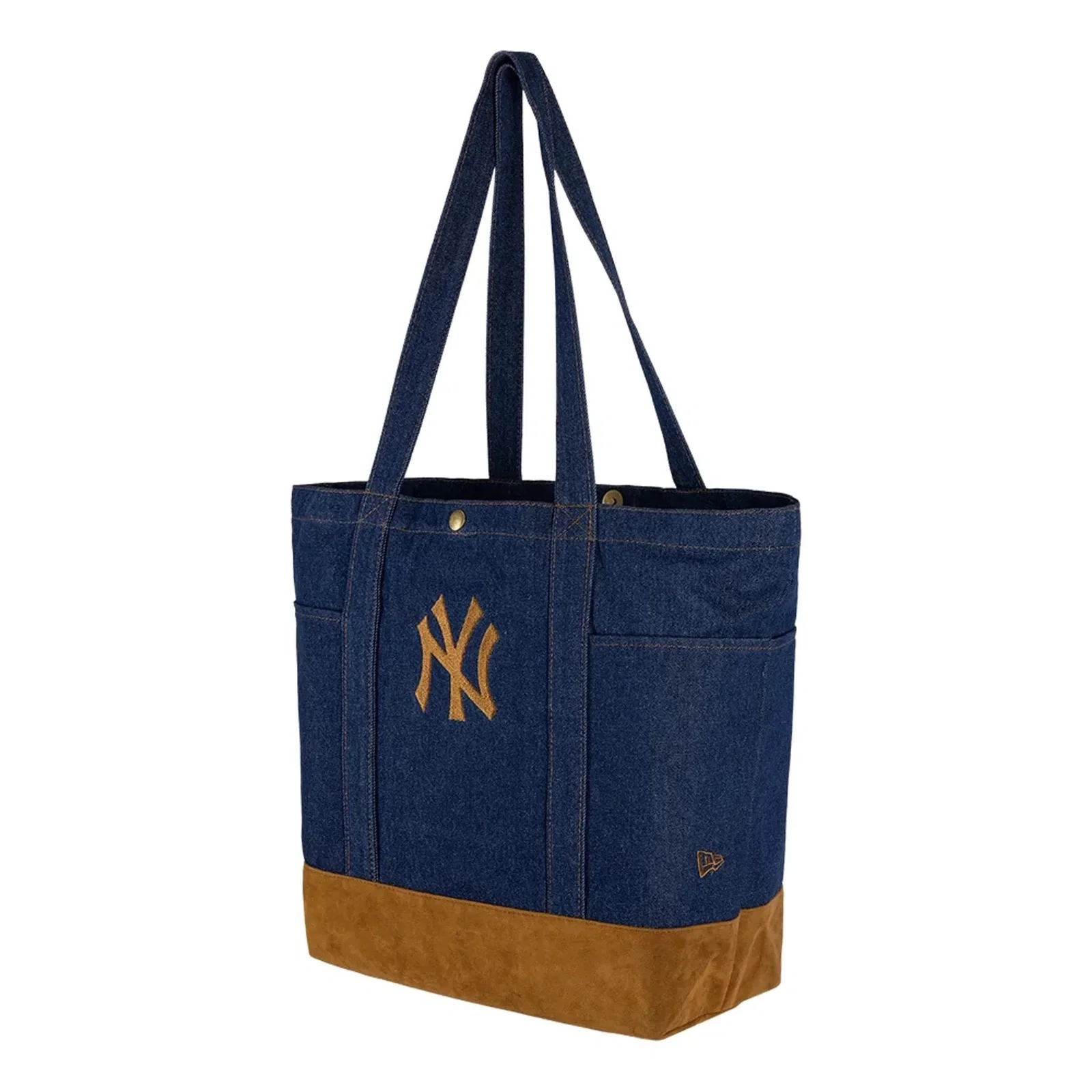 Image of New York Yankees MLB Suede Denim Navy Tote Bag