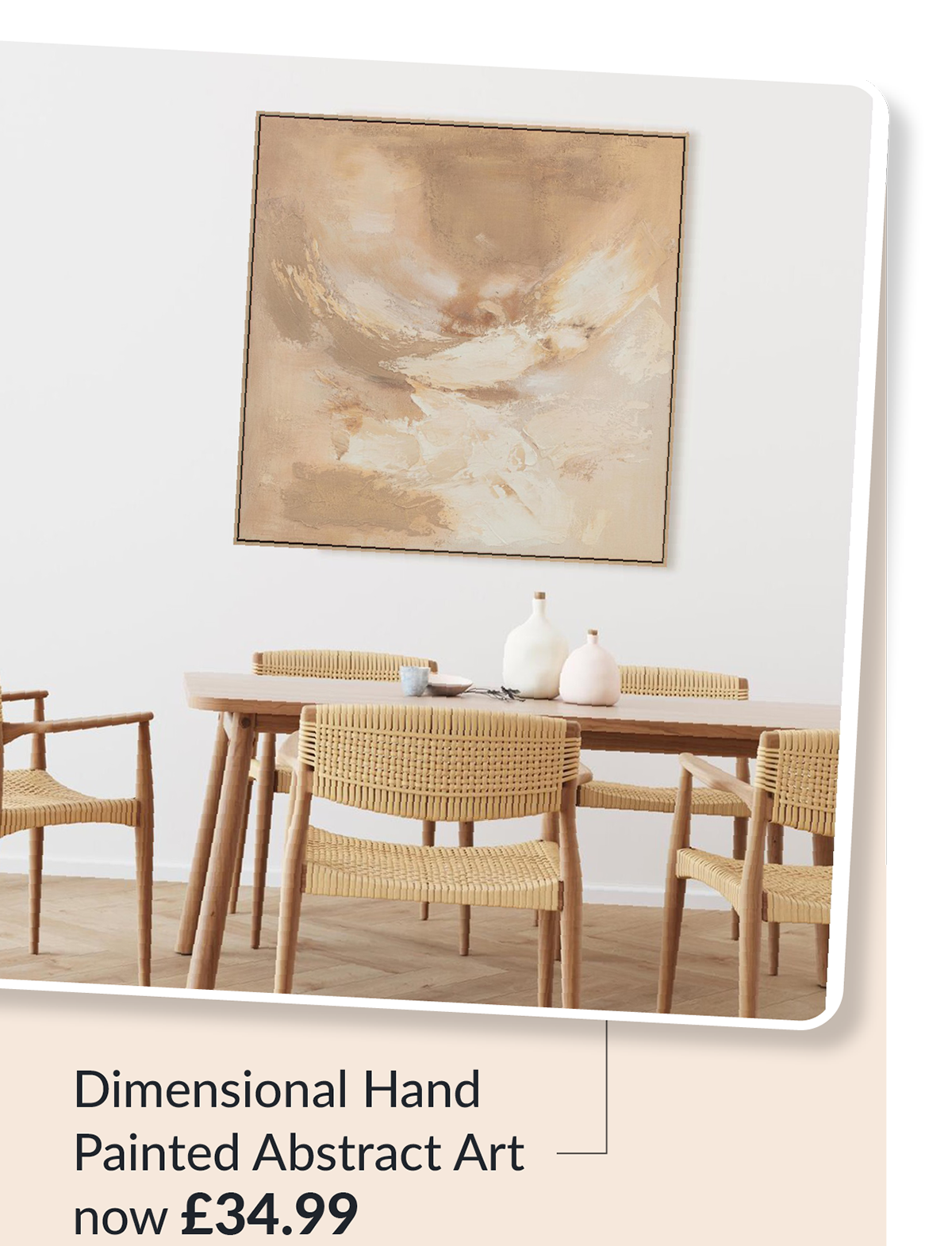 dimensional hand painted abstract art - now £34.99