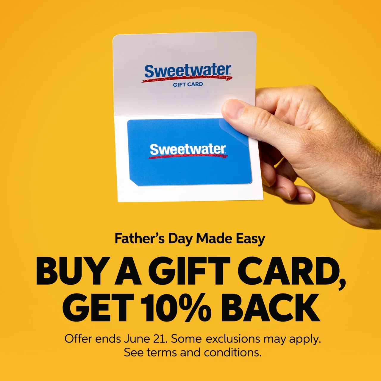 Father’s Day Made Easy: Buy a Gift Card, Get 10% Back. Some exclusions apply. See terms and conditions.
