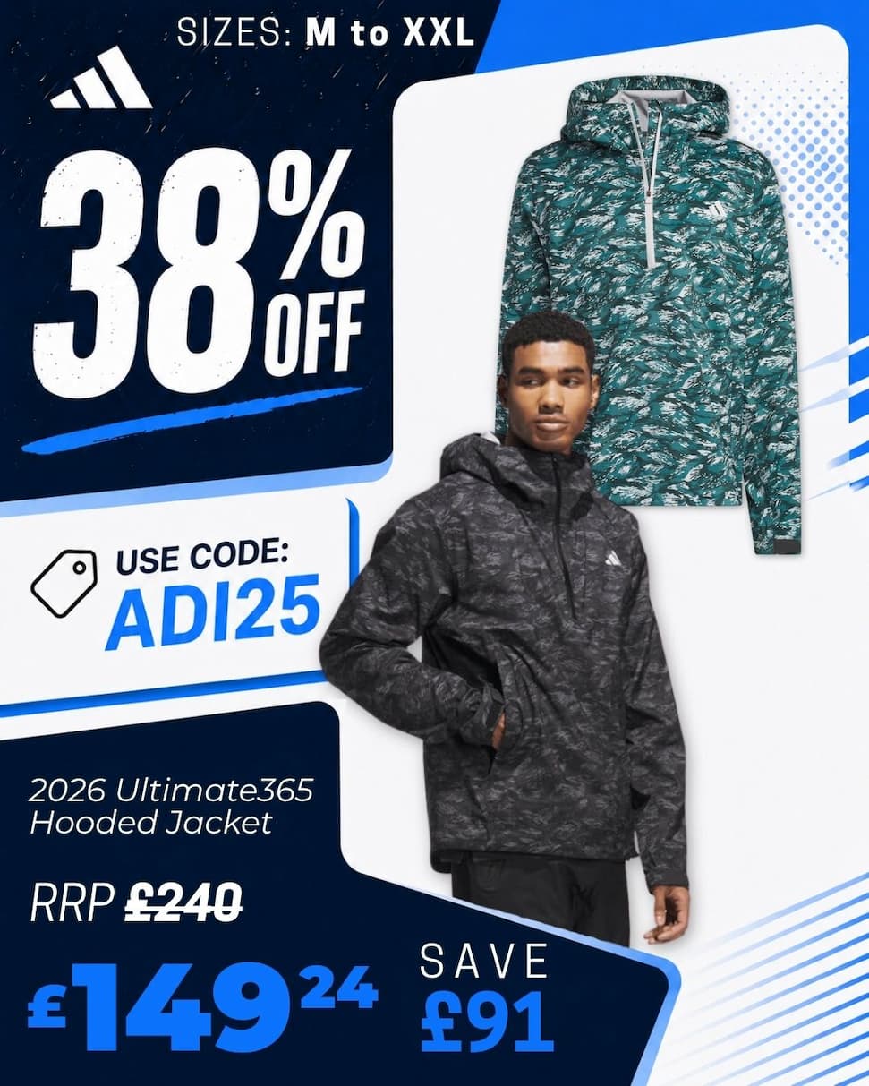 adidas Golf Mens 2026 Ultimate365 Tour CLIMAPROOF+ Waterproof Jacket
