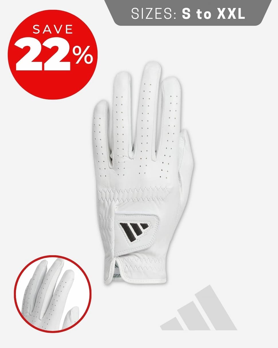 adidas Golf Mens 2026 Pro Leather Soft Touch Perforated Left Hand Golf Glove