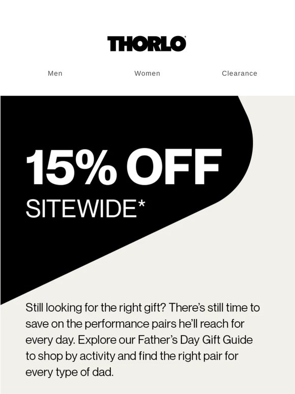 Reminder: Celebrate Dad with 15% OFF