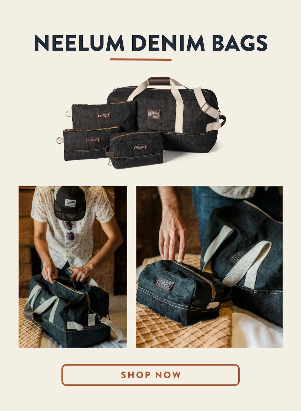 Neelum denim bags