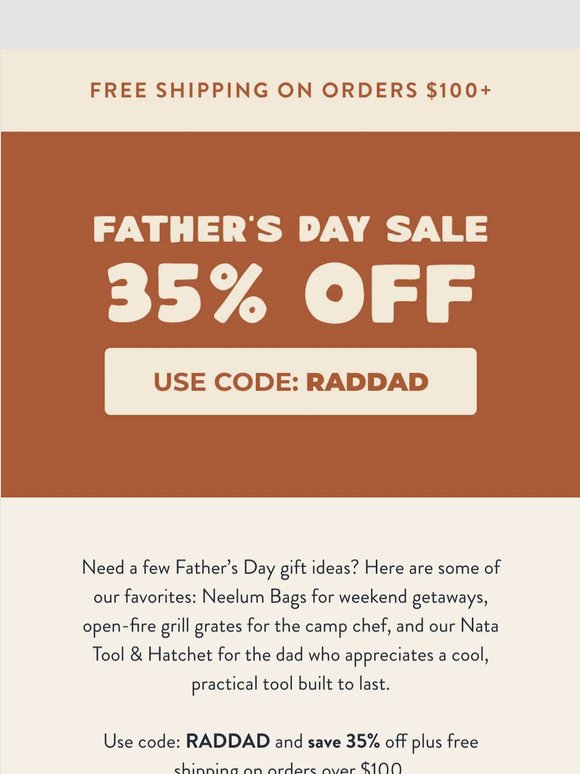 A few gift ideas for Dad. Save 35%