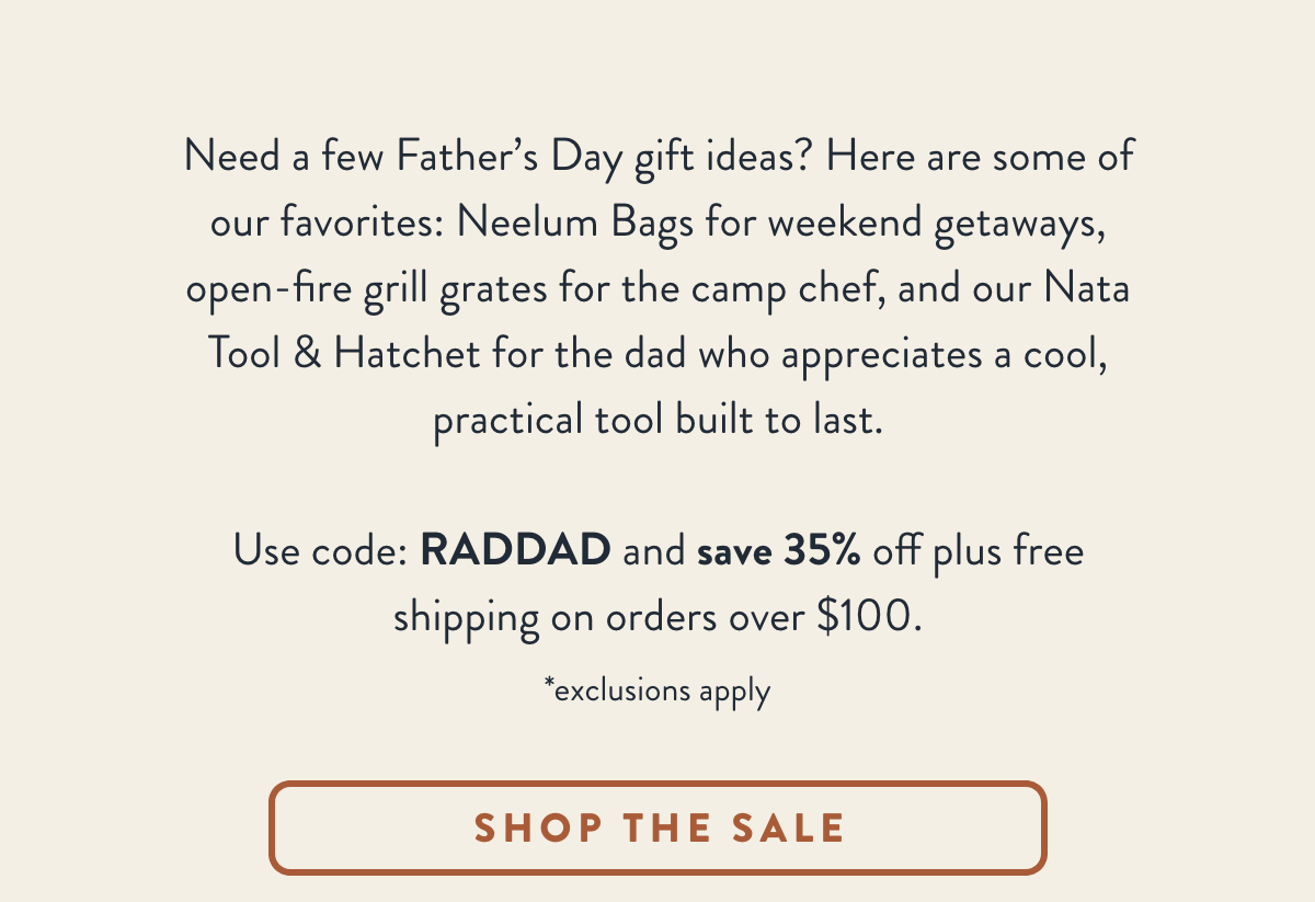 father's day sale 35% off - use code:RADDAD