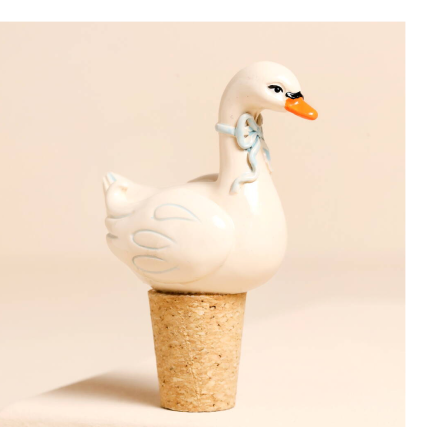 Swan Cork Bottle Stopper