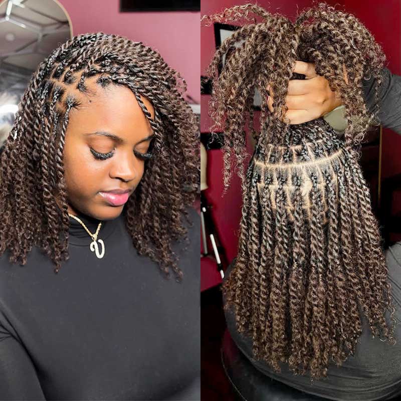 Image of BOGO|Dark Brown #4 Afro kinky Bulk Hair Extensions