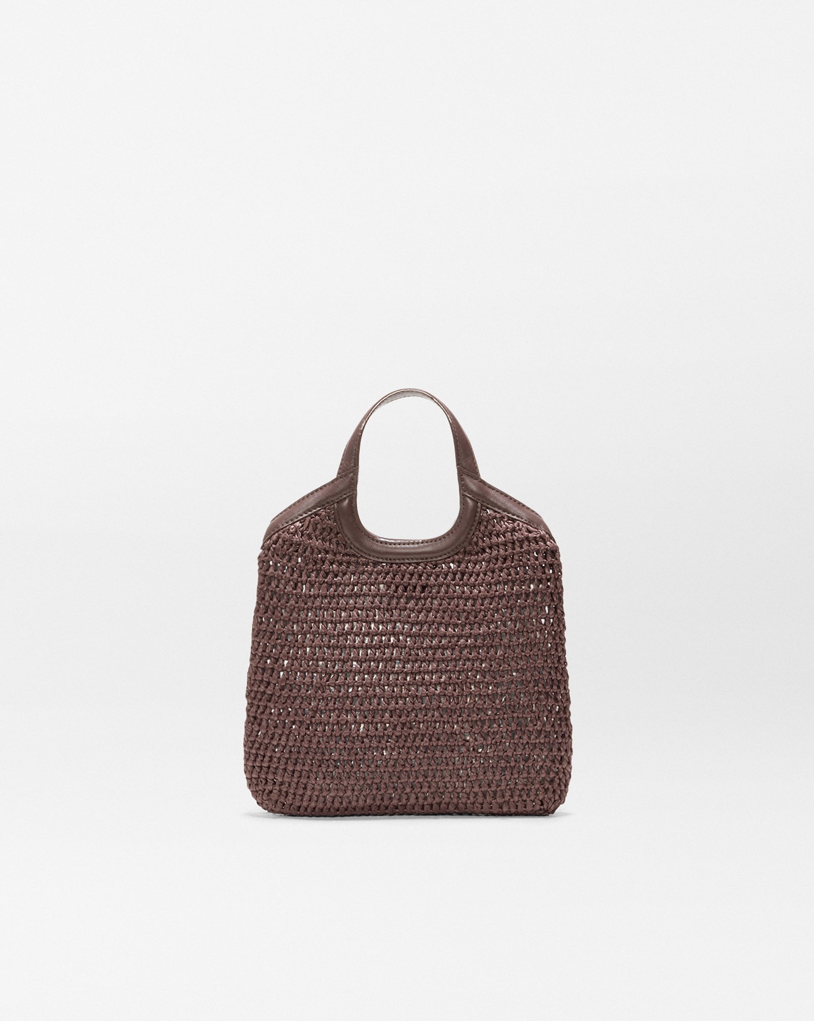 Shop the Brown Crochet Mini Georgica Tote