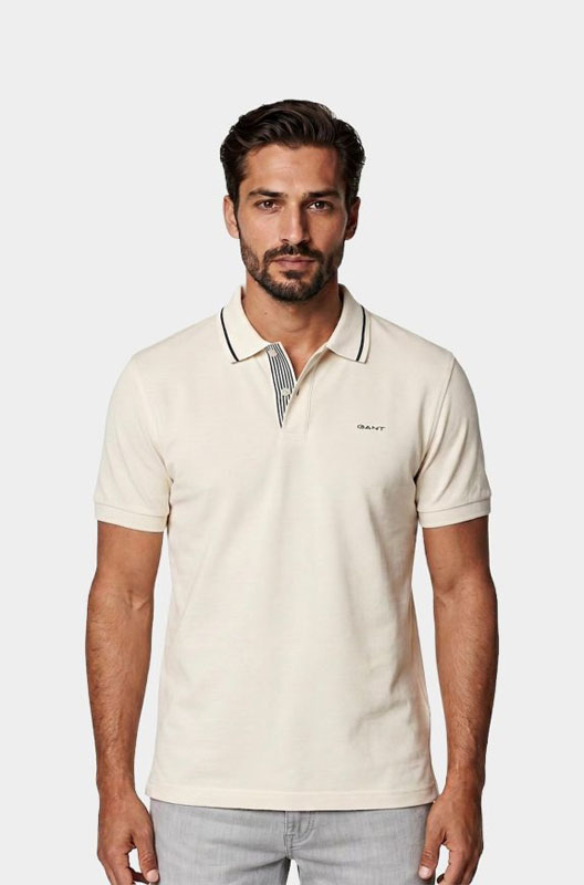 Gant-polo-beige