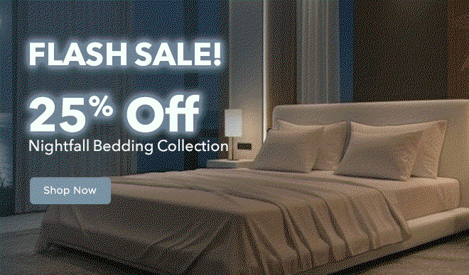 Flash Sale! 25% Off Nightfall Bedding Collection
