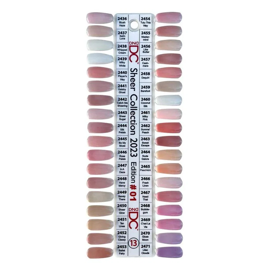 Image of DND - DC Swatch Set - Sheer Collection 2023 Edition #01