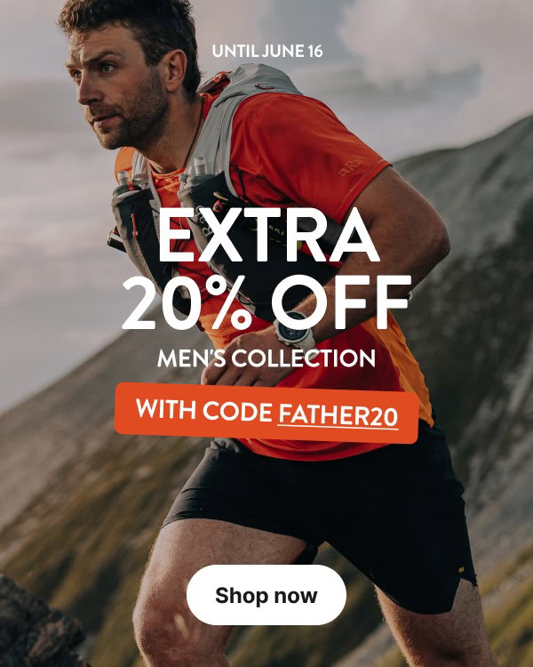 Extra 20% off the men's collection with code FATHER20.