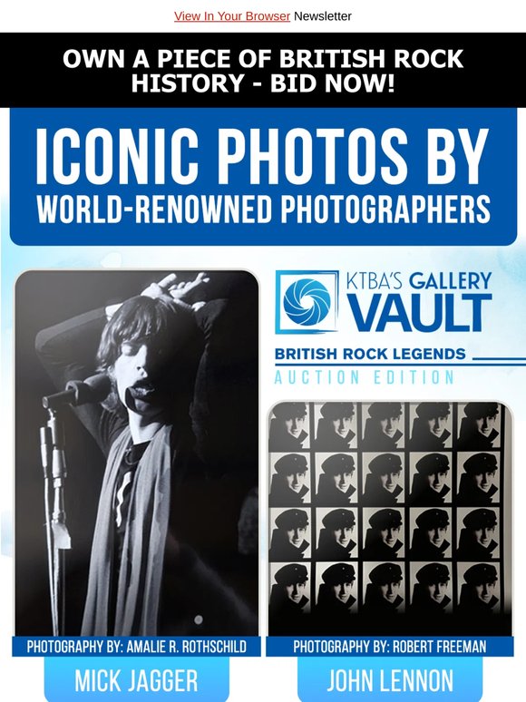 Bid Now: Own a Piece of Rock History Today!