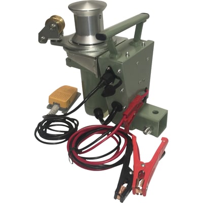 Endurance Marine Tugger 2 Portable 12 Volt DC Capstan Winch, With Moving Fairlead, 2000-Lb. Pulling Capacity, 26ft. Wiring Harness, Model# ETUG2-FL26