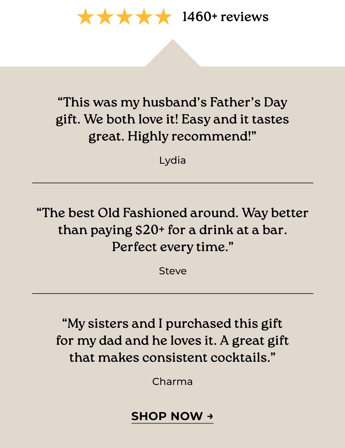 (Five-star testimonials.)