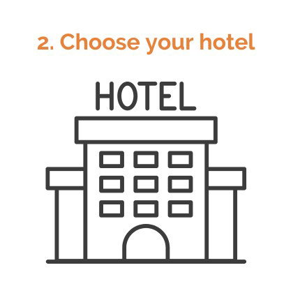 2. Choose your hotel