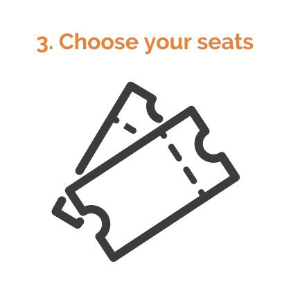 3. Choose your seats
